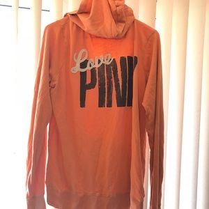 V-Neck Pink Sweatshirt